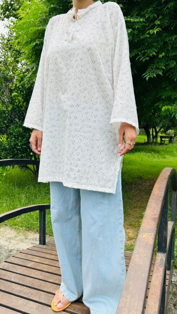 White Chikankari Kurta