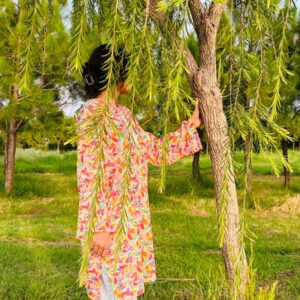 Rainbow Leaf Printed Kurta