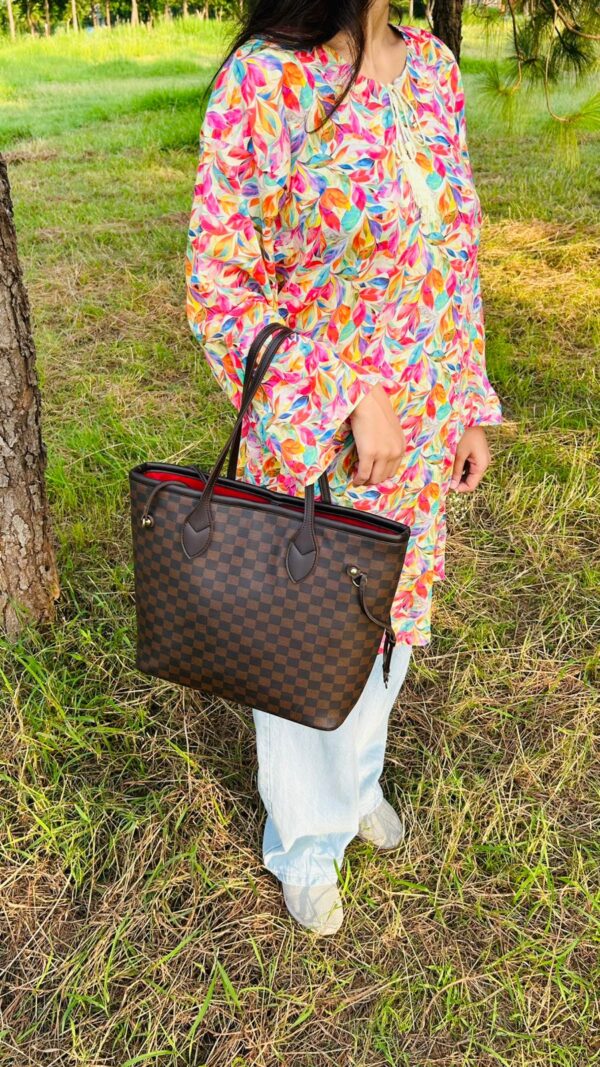 Rainbow Leaf Printed Kurta - Image 5